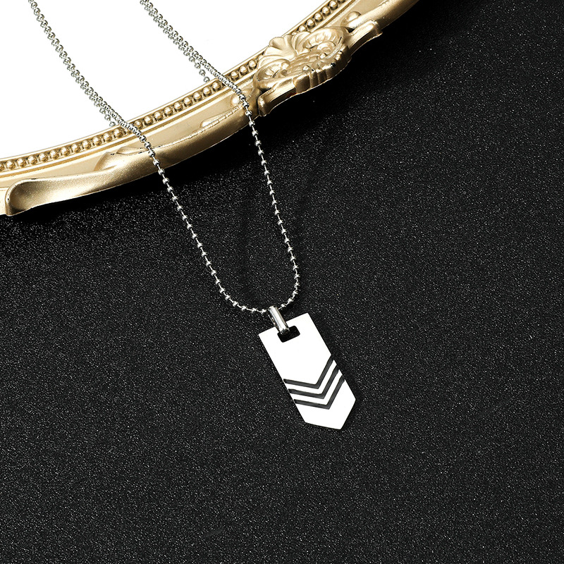 Wholesale Simple Style Arrow Stainless Steel Pendant Necklace display picture 2