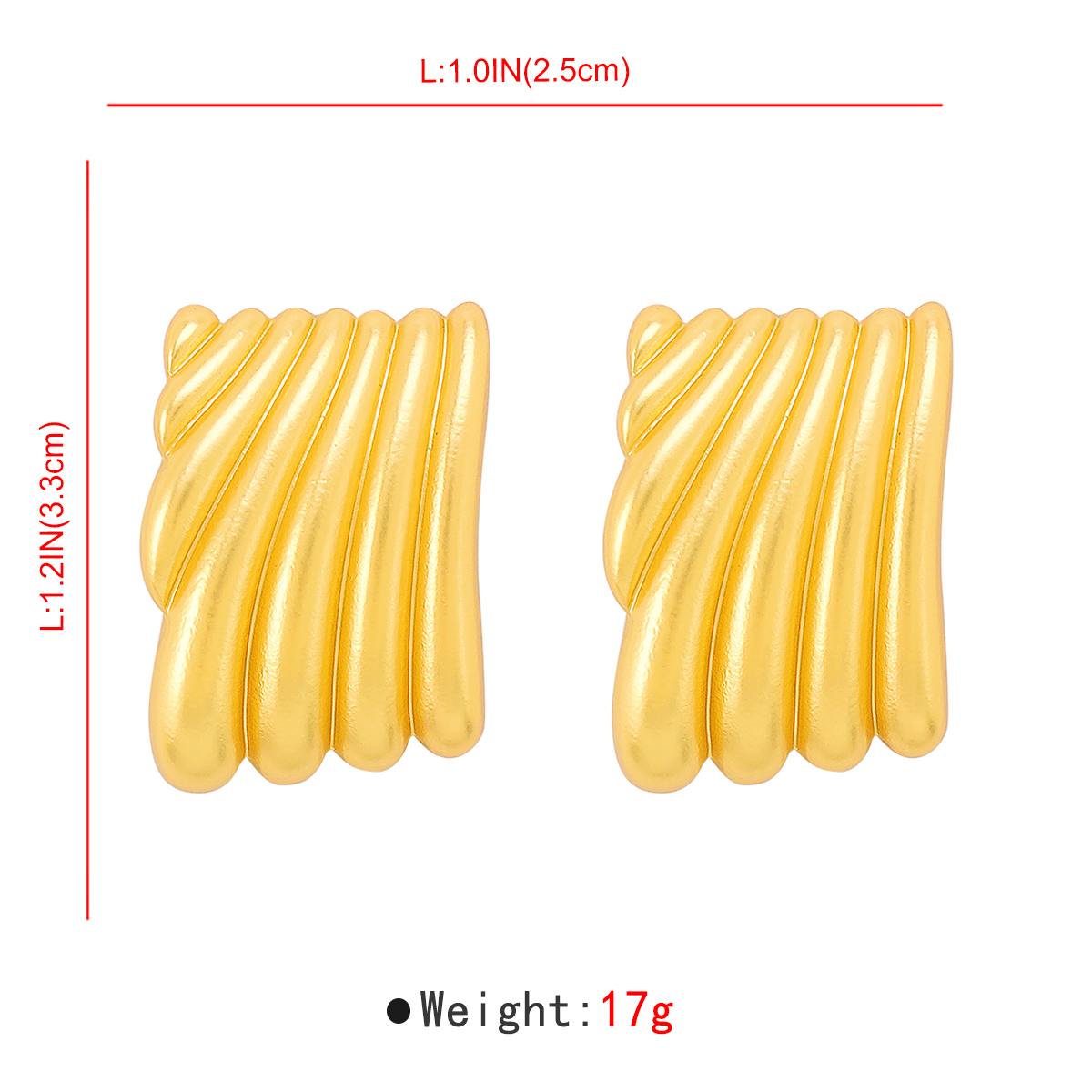 1 Pair Modern Style Streetwear Geometric Alloy Ear Studs display picture 4