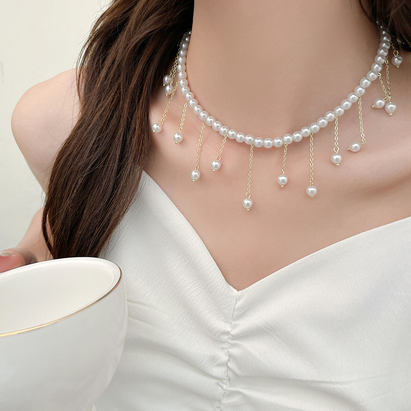 Simple Style Classic Style Round Imitation Pearl Beaded Women's Necklace display picture 2