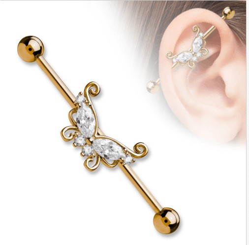 1 Piece Casual Elegant Tropical Heart Shape Bow Knot Plating Inlay Stainless Steel Alloy Copper Rhinestones Zircon Gold Plated Ear Studs display picture 15