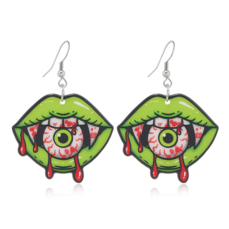 1 Pair Funny Eye Arylic Drop Earrings display picture 8