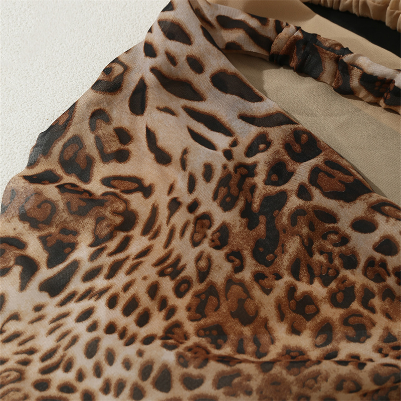 Ferien Moderner Stil Leopard Tuch Schal display picture 4