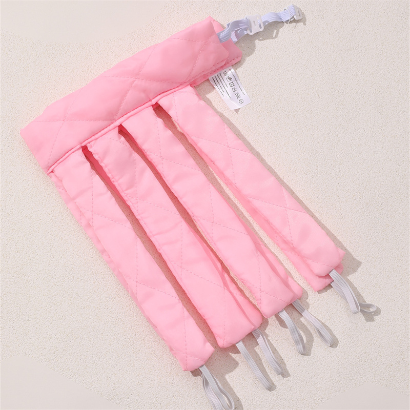 Elegant Lady Solid Color Cloth Cotton Elastic Band Curling Iron display picture 2