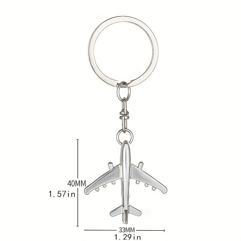 Simple Style Airplane Alloy Keychain display picture 1