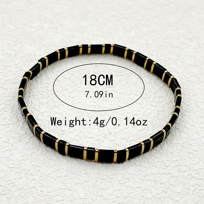 Casual Simple Style Commute Square Plastic Seed Bead Bracelets In Bulk display picture 3