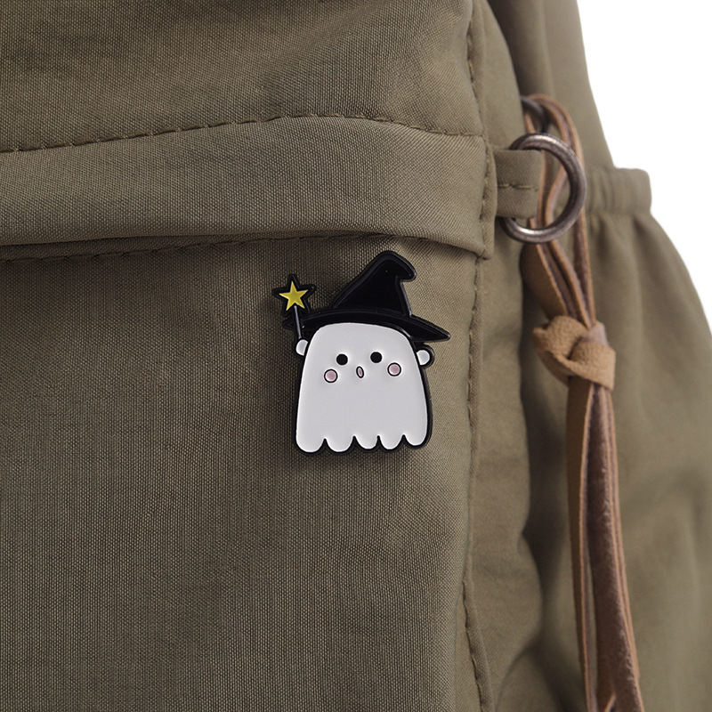 Cartoon Style Cute Ghost Alloy Stoving Varnish Women's Brooches display picture 4