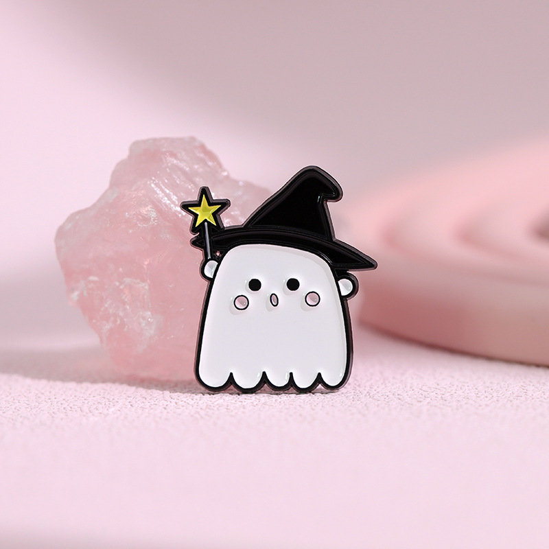 Cartoon Style Cute Ghost Alloy Stoving Varnish Women's Brooches display picture 7
