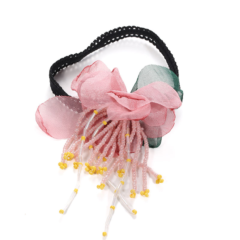 Vacances Bohémien Plage Fleur Cristal Artificiel Chiffon Perlé Gland Fil Net Femmes Bracelet De Cheville display picture 13