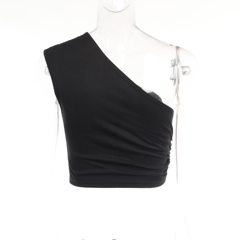 Frau Crop-top Wickeln Tank Tops Diamant Strassenmode Brief display picture 23