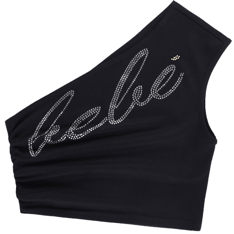 Women's Wrap Crop Top Tank Tops Diamond Streetwear Letter display picture 24