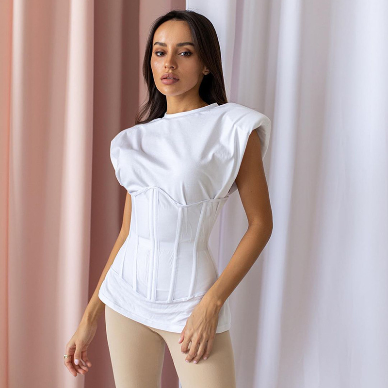 Couleur Unie Polyester Corset Post-partum display picture 5