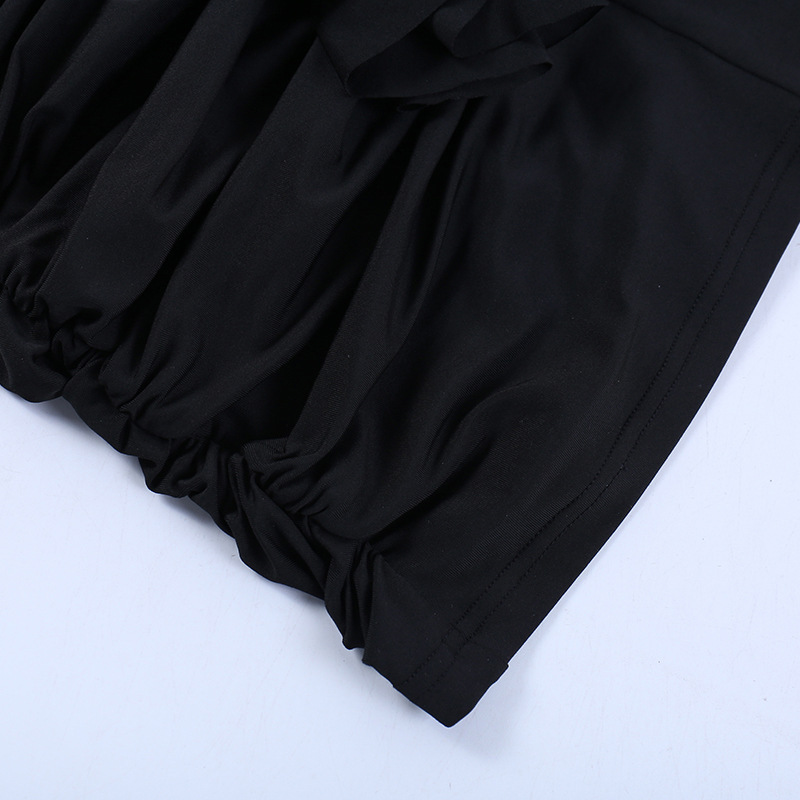 امرأة فستان ضيق جنسي حمالة بلا أكمام اللون الصامد ورد فستان قصير قصير شارع display picture 20