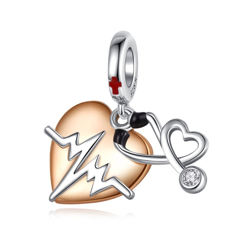 Streetwear Heart Shape Copper Plating Jewelry Accessories display picture 3