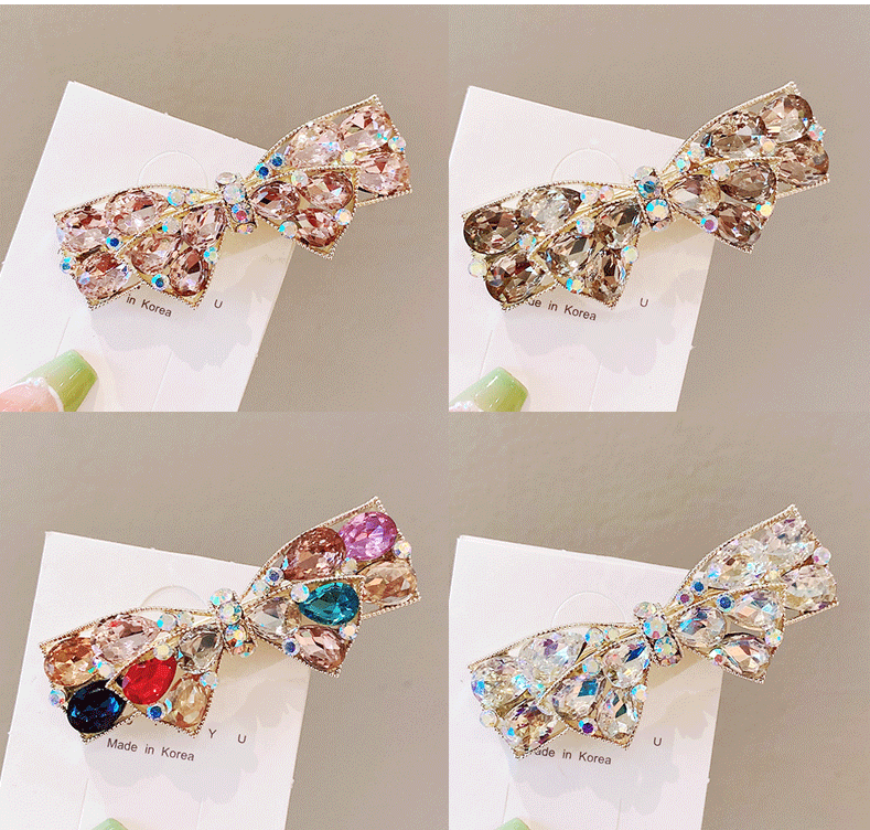 Vintage Style Bow Knot Alloy Plating Hair Clip display picture 1