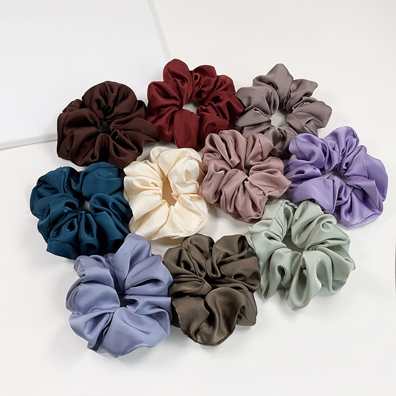 Simple Style Solid Color Cloth Hair Tie display picture 3