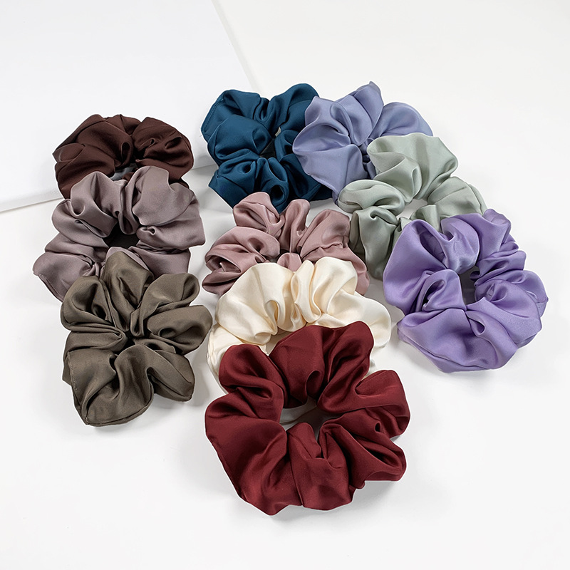 Simple Style Solid Color Cloth Hair Tie display picture 4