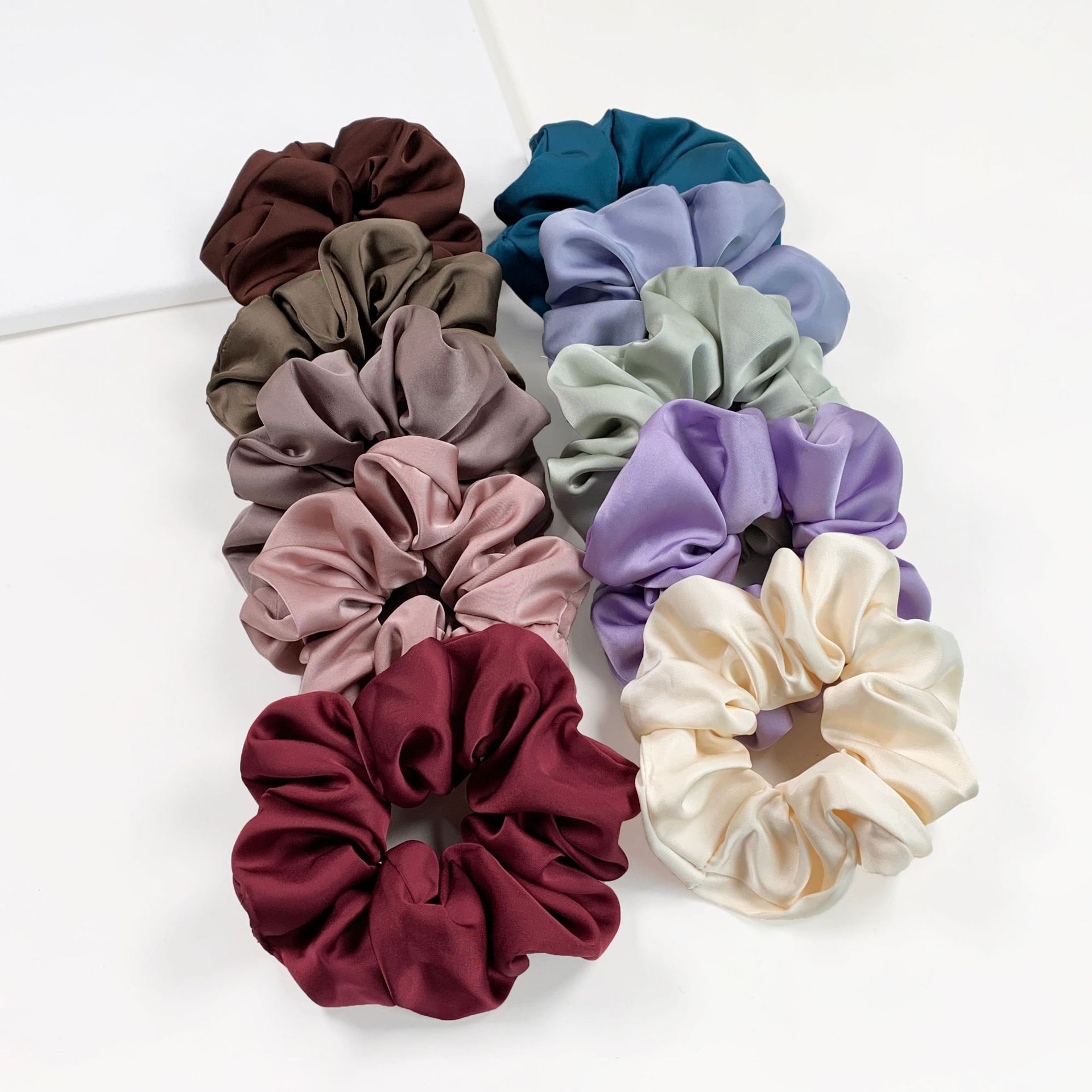 Einfacher Stil Einfarbig Tuch Haargummi display picture 6