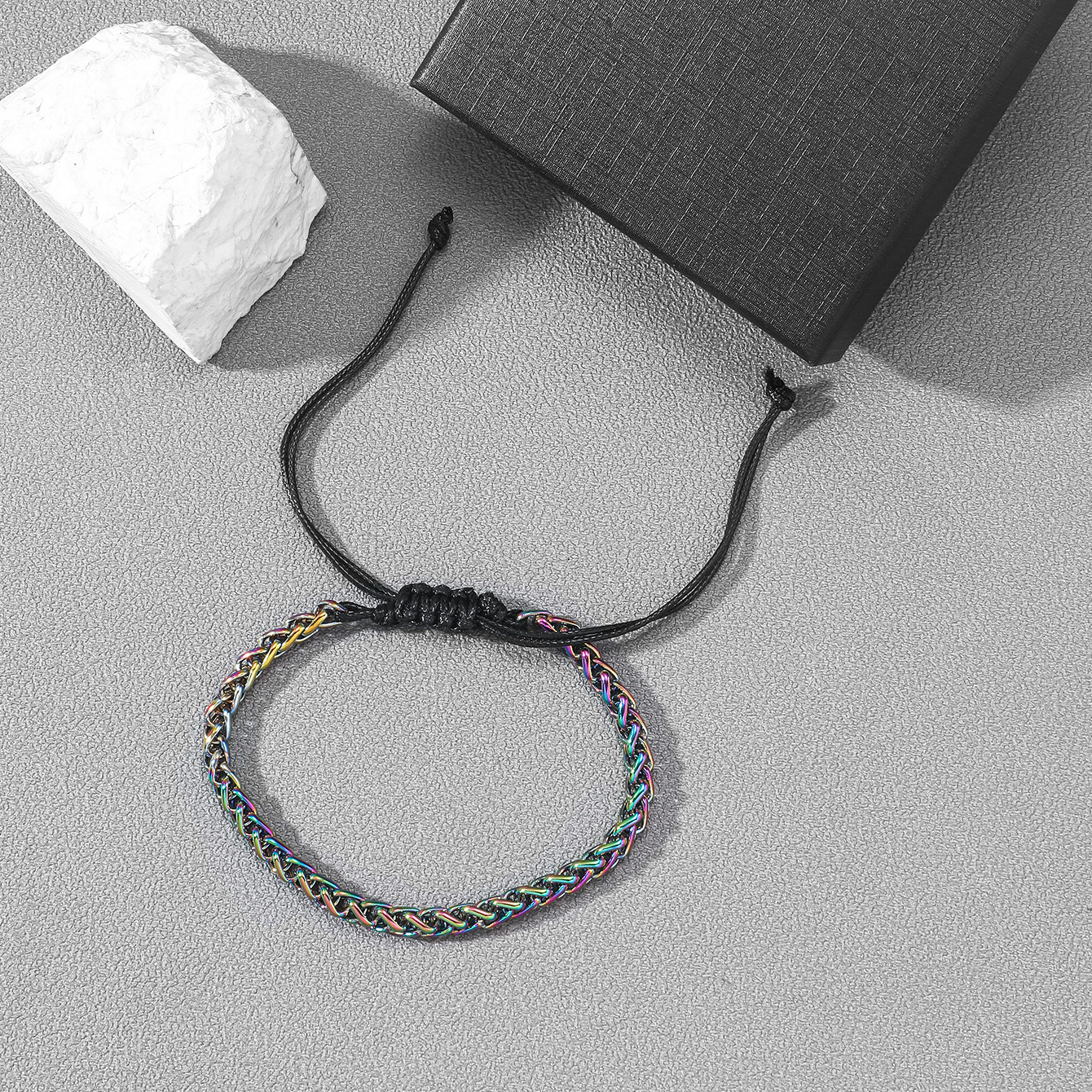 Style Simple Impression Acier Inoxydable Placage Bracelets display picture 7