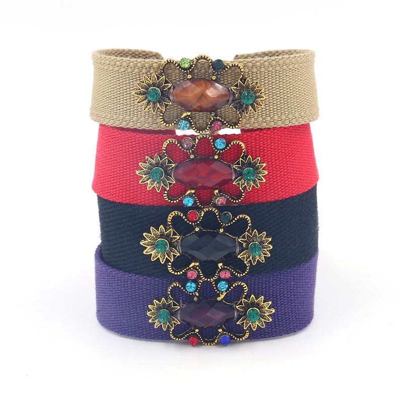 Elegant Streetwear Geometric Artificial Gemstones Alloy Polyester Women's Bracelets display picture 6