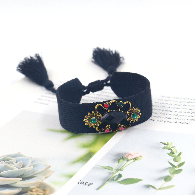 Elegant Streetwear Geometric Artificial Gemstones Alloy Polyester Women's Bracelets display picture 10