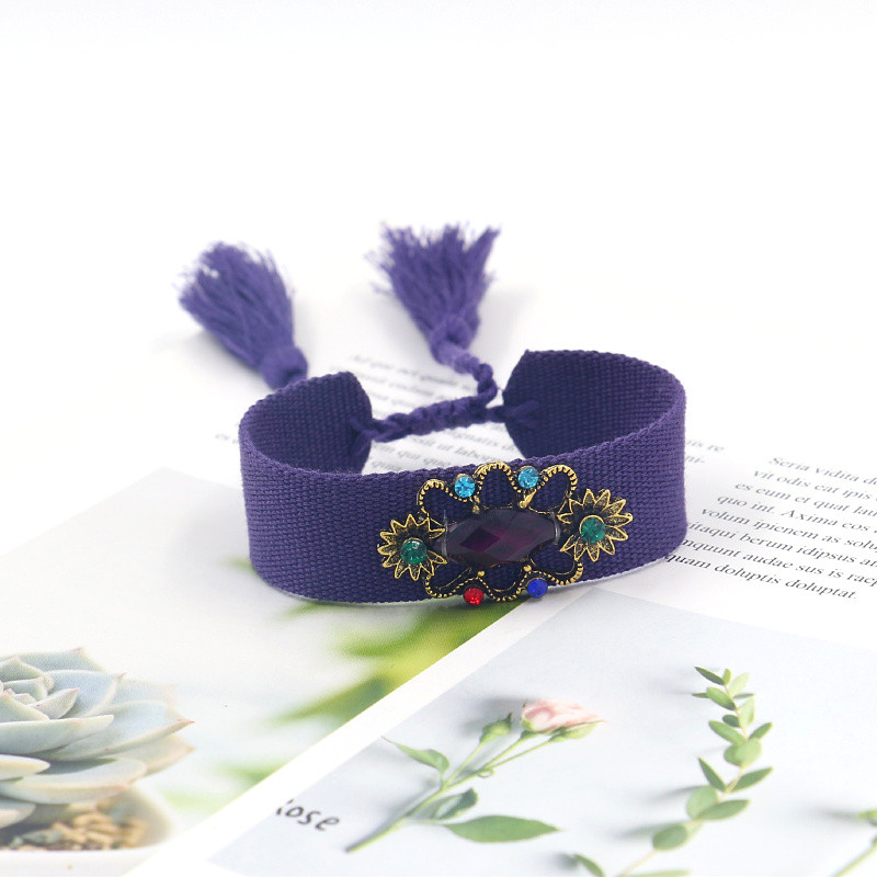 Elegant Streetwear Geometric Artificial Gemstones Alloy Polyester Women's Bracelets display picture 8