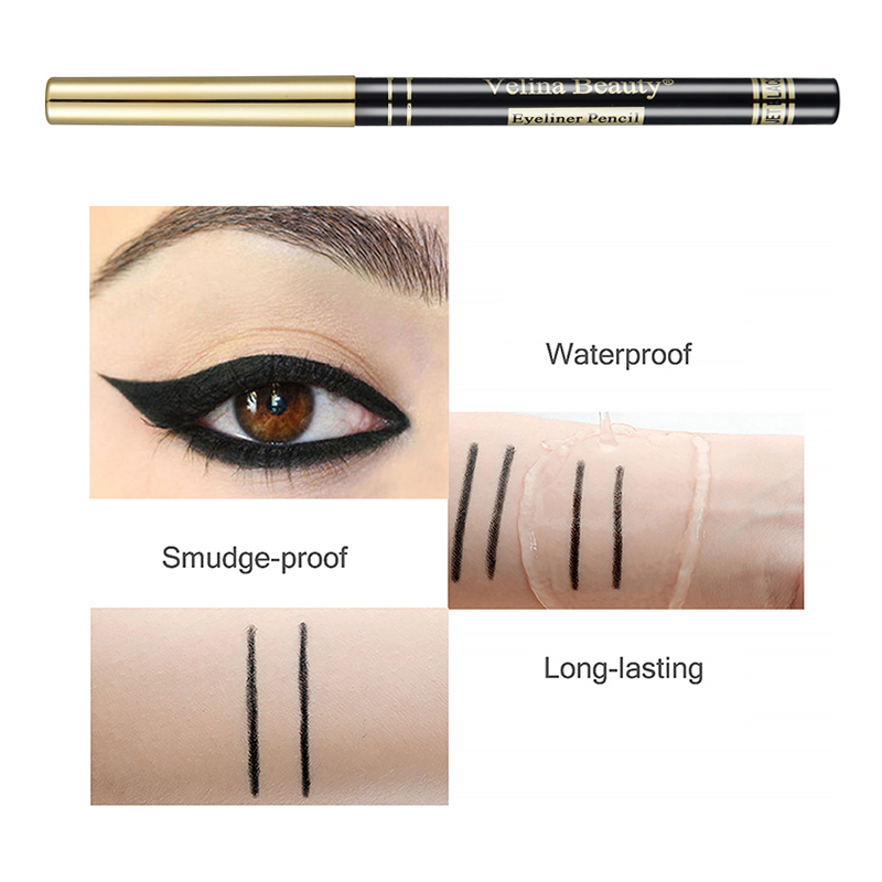 Casual White Black Solid Color Plastic Eyeliner display picture 3