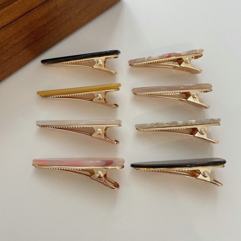 Women's Simple Style Marble Plastic Resin Hair Clip display picture 4