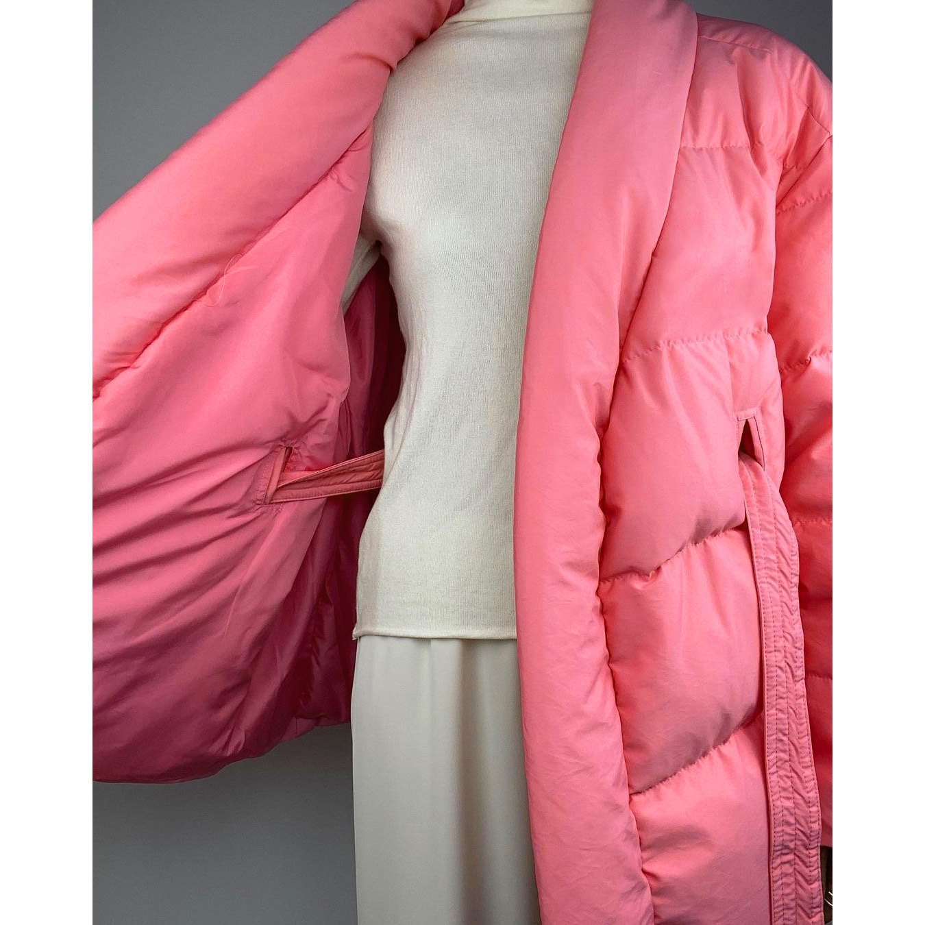 Women's Casual Solid Color Tie Coat Cotton Clothes display picture 4