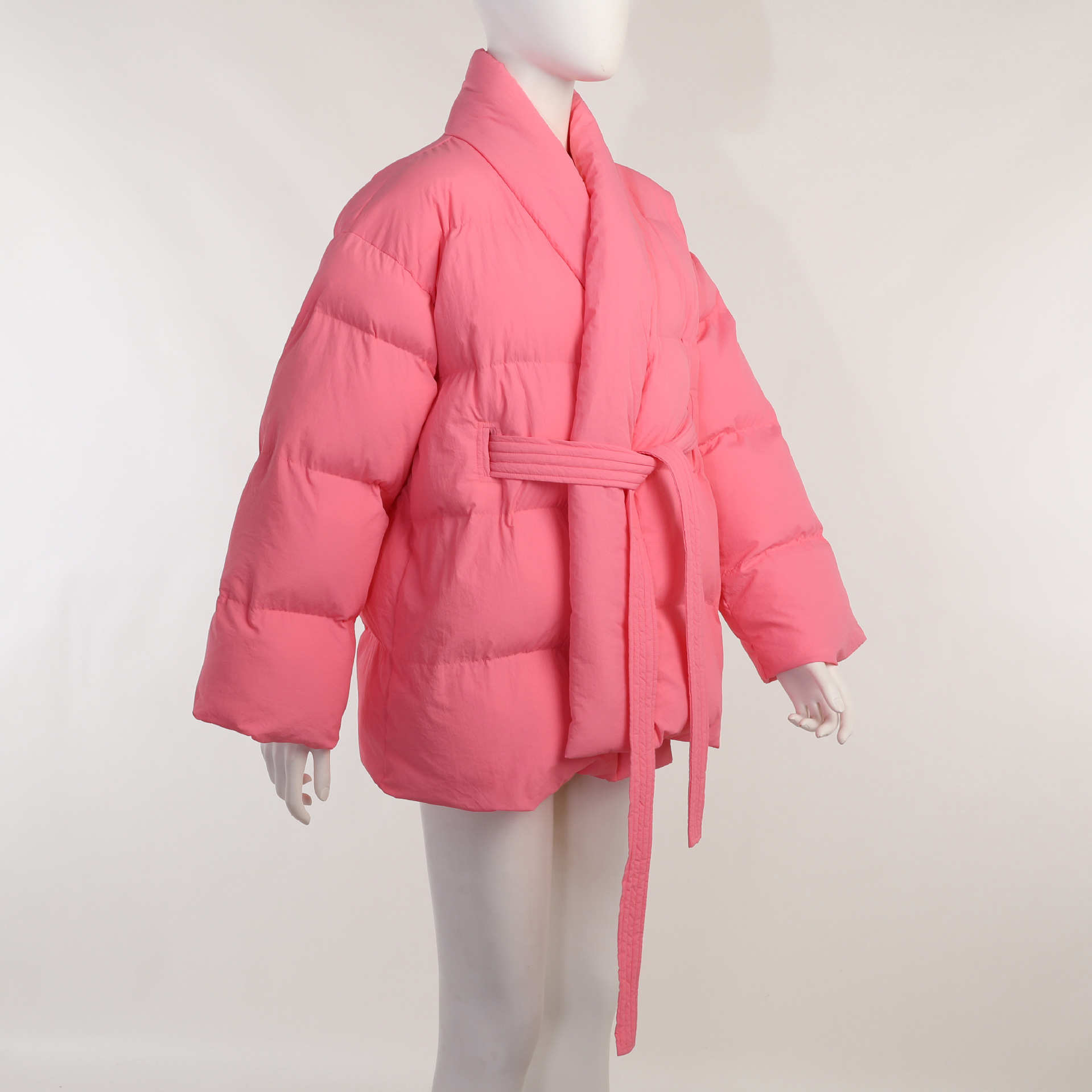 Femmes Décontractée Couleur Unie Nouer Manteau Vêtements En Coton display picture 13