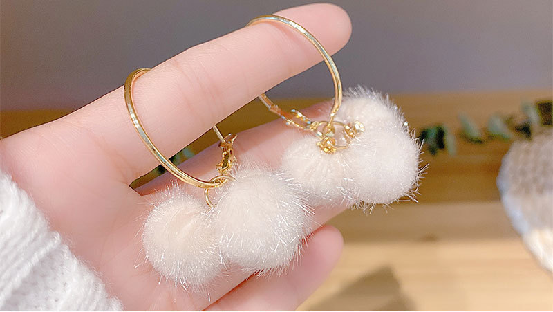 1 Pair Casual Sweet Round Heart Shape Alloy Drop Earrings display picture 5