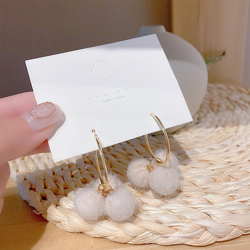 1 Pair Casual Sweet Round Heart Shape Alloy Drop Earrings display picture 12