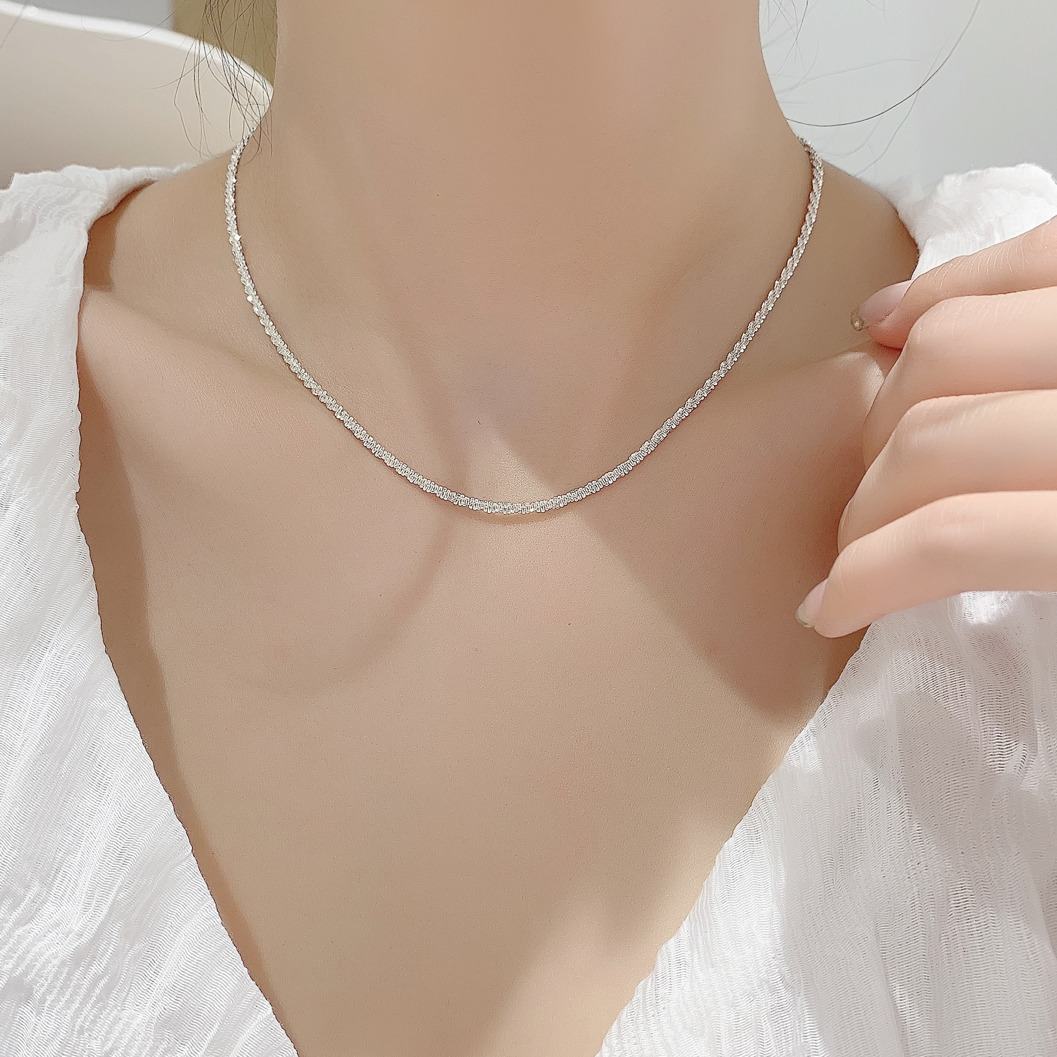 Casual Elegant Solid Color Alloy Unisex Choker display picture 7