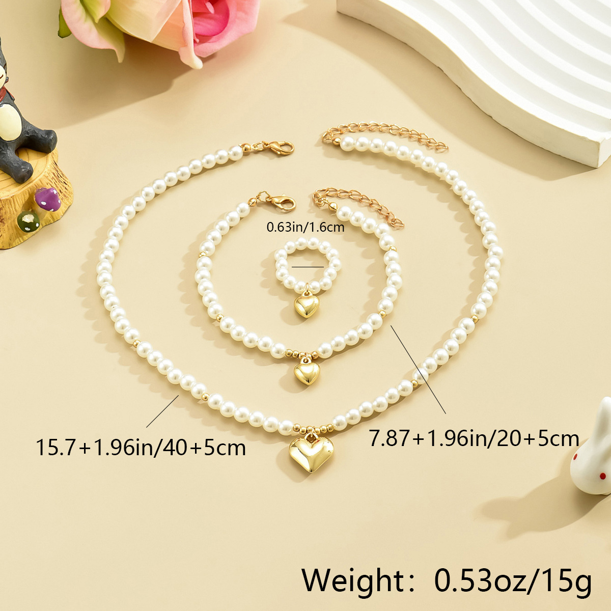 Simple Style Bow Knot Artificial Pearl Beaded Women's Jewelry Set display picture 1