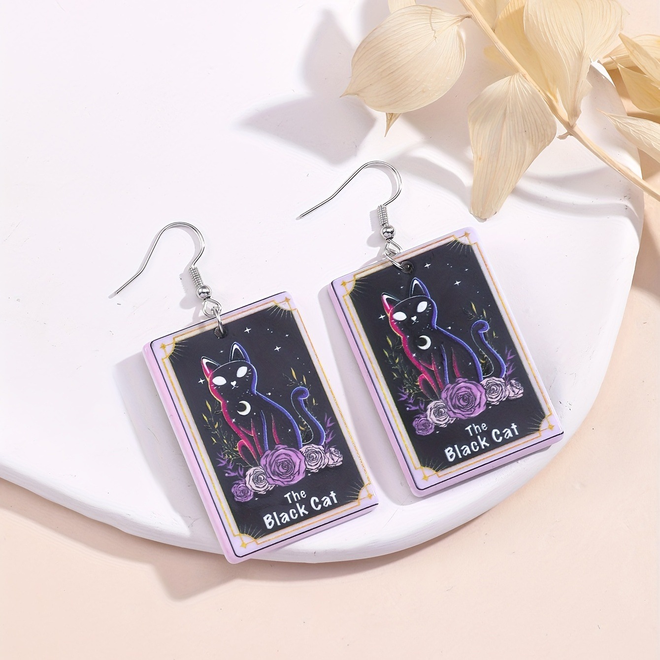 Classic Style Letter Arylic Epoxy Girl's Drop Earrings display picture 10