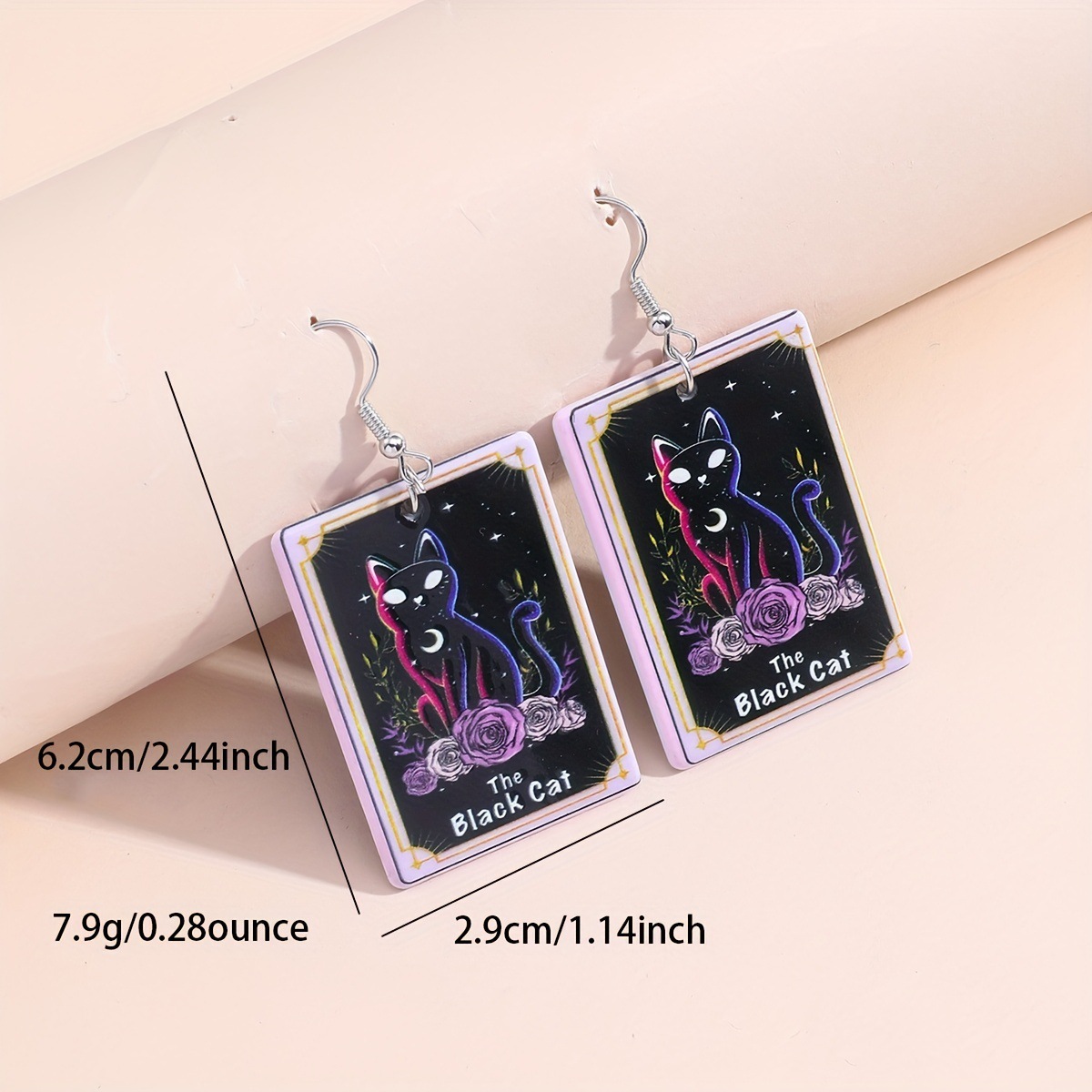 Classic Style Letter Arylic Epoxy Girl's Drop Earrings display picture 13