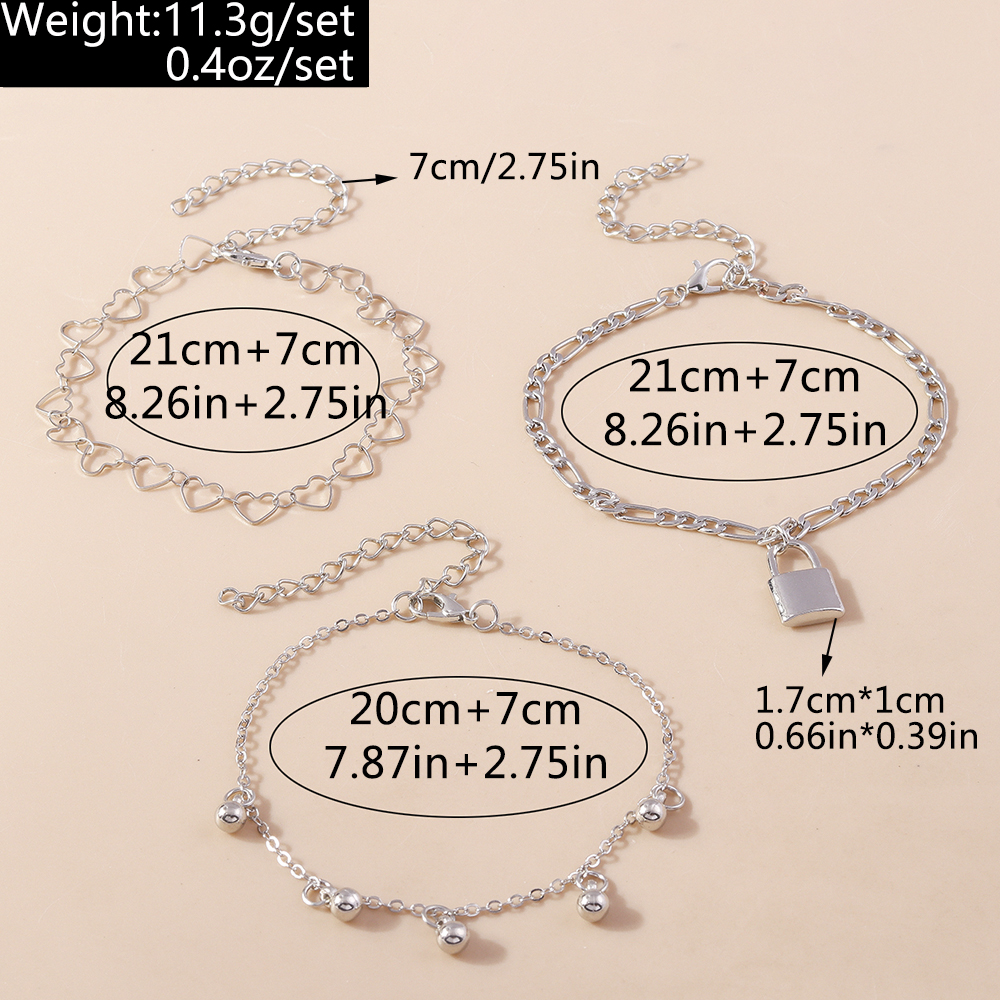 Simple Style Classic Style Solid Color Zinc Alloy Women's Anklet display picture 7