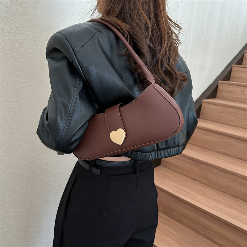 Women's All Seasons Pu Leather Solid Color Streetwear Square Zipper Shoulder Bag Underarm Bag display picture 8