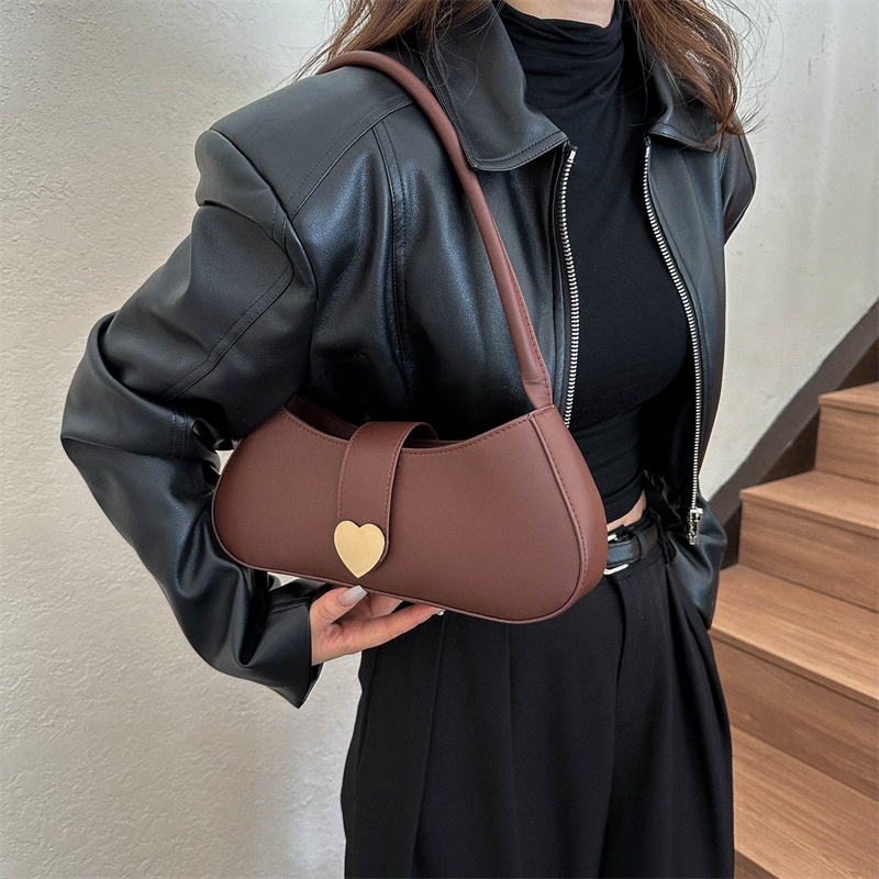 Women's All Seasons Pu Leather Solid Color Streetwear Square Zipper Shoulder Bag Underarm Bag display picture 3