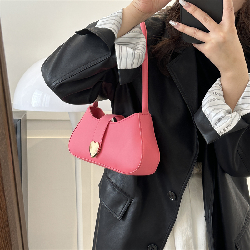 Women's All Seasons Pu Leather Solid Color Streetwear Square Zipper Shoulder Bag Underarm Bag display picture 1