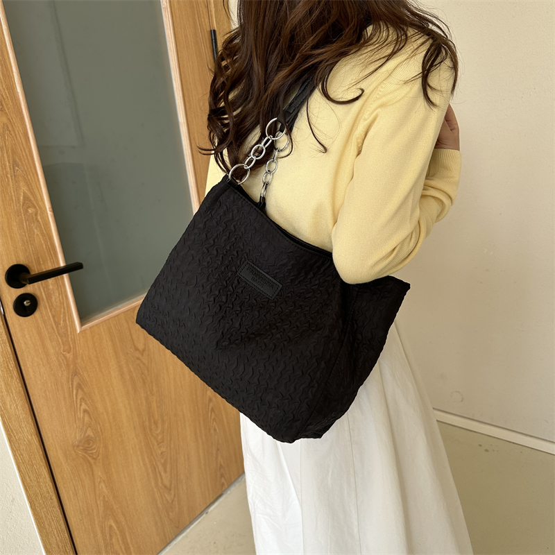 Women's All Seasons Canvas Solid Color Basic Square Zipper Shoulder Bag display picture 4