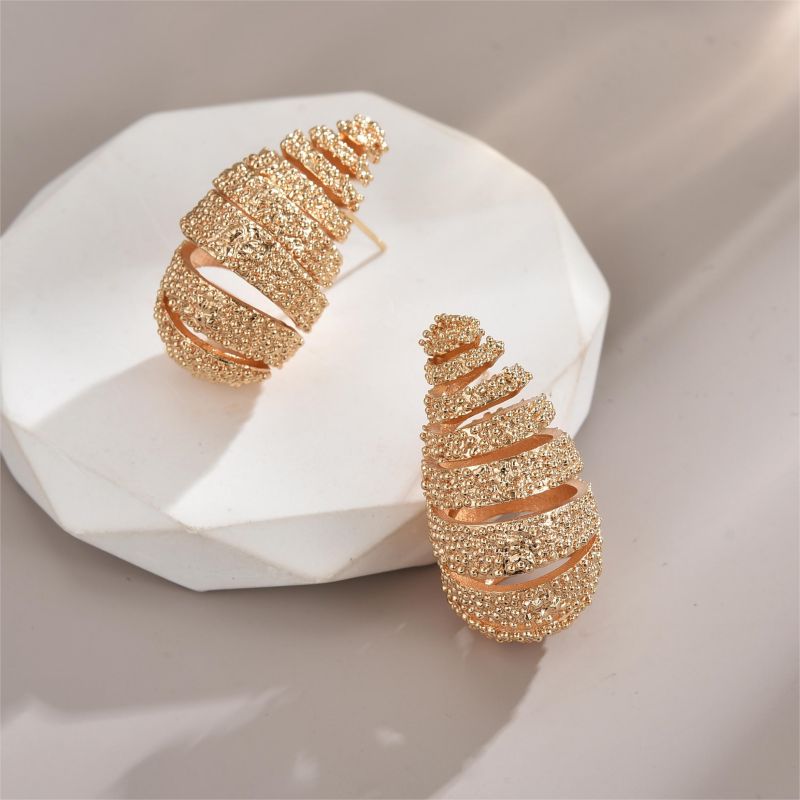 1 Pair Simple Style Water Droplets Plating Copper 18k Gold Plated White Gold Plated Ear Studs display picture 4