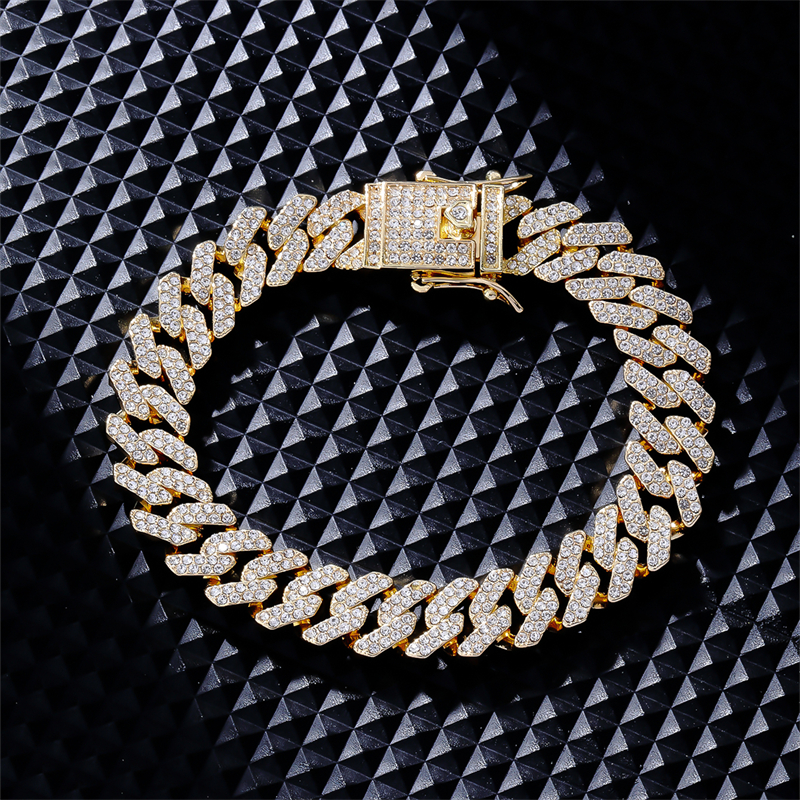 Hip-Hop Vintage Style Simple Style Solid Color 304 Stainless Steel Gold Plated Silver Plated Zircon Bracelets In Bulk display picture 8