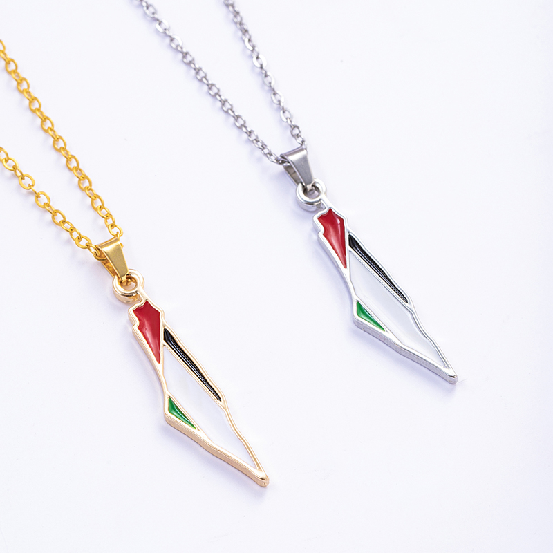 Artistic Streetwear Colorful Alloy Enamel Gold Plated Women's Pendant Necklace display picture 9