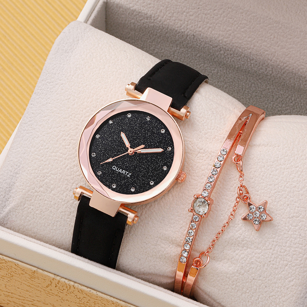 Casual Round Buckle Quartz Women's Watches display picture 1