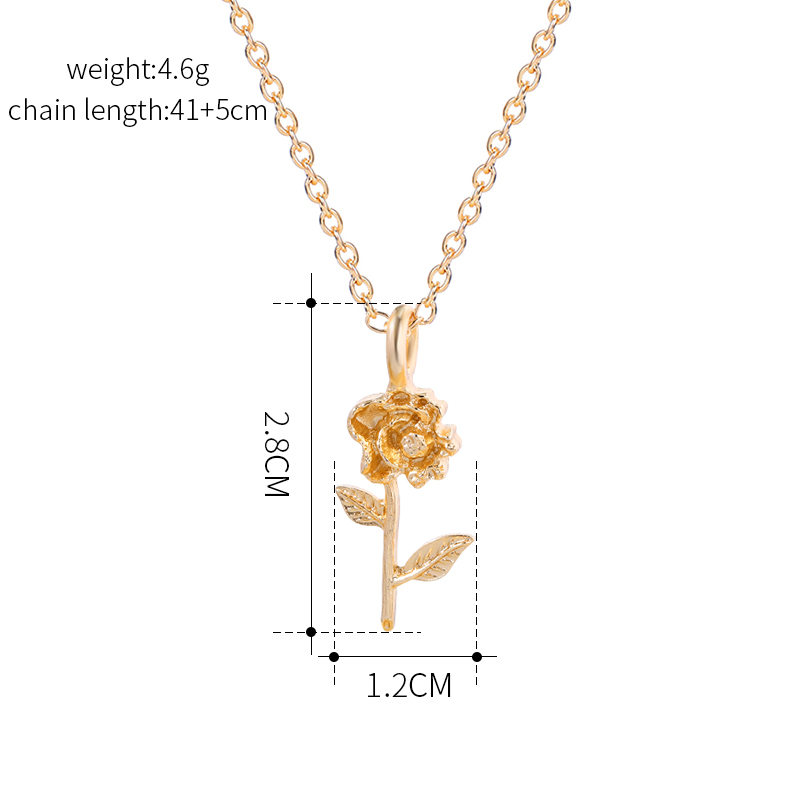 Simple Style Flower Zircon Alloy Wholesale Pendant Necklace display picture 1