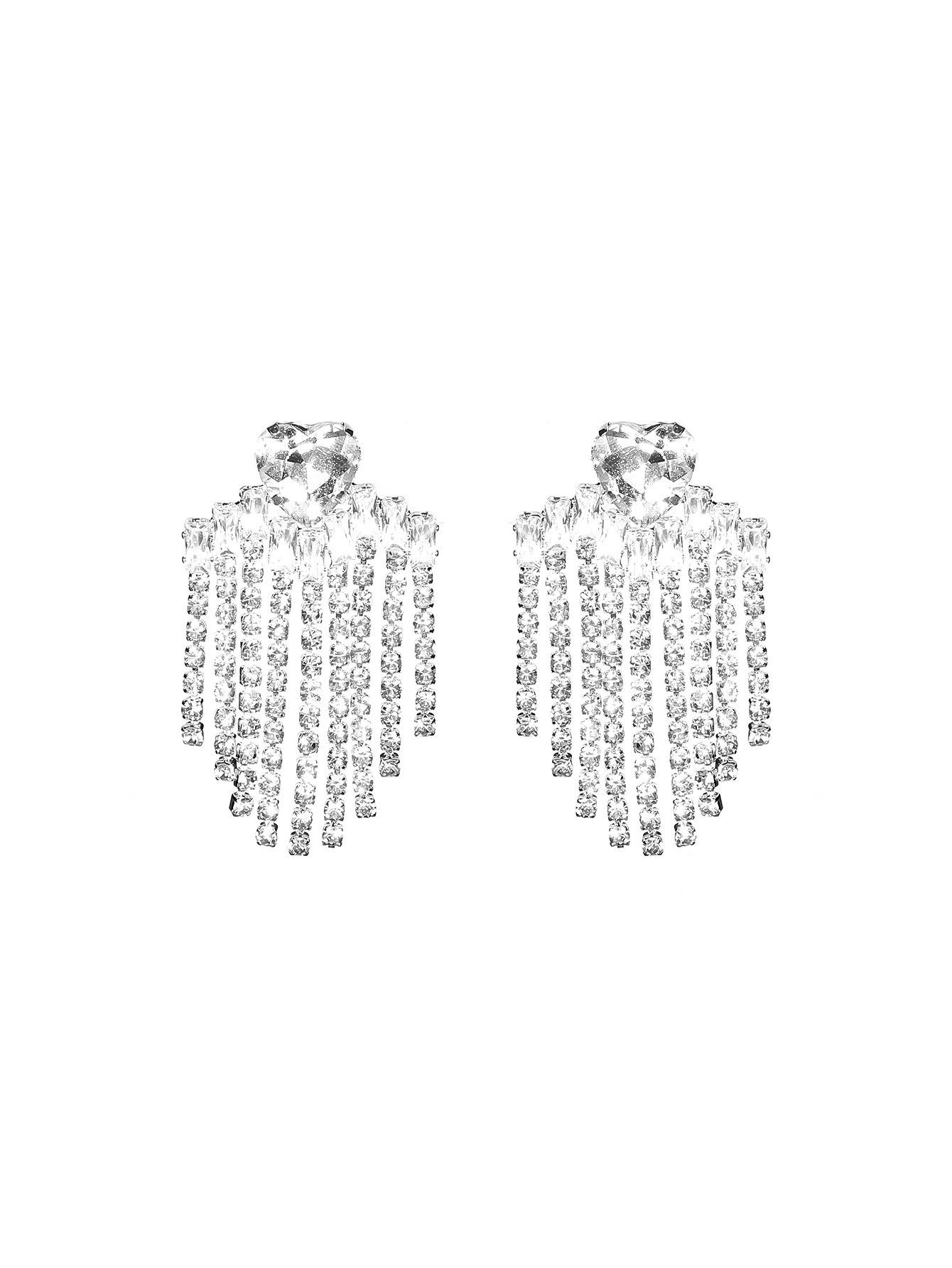 1 Pair Elegant Luxurious Geometric Inlay Alloy Rhinestones Drop Earrings display picture 5