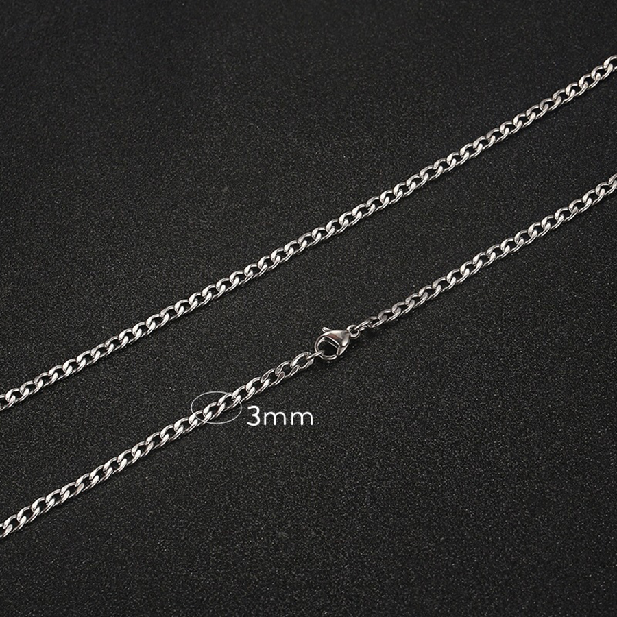 Hip-hop Solid Color Stainless Steel Men's Necklace display picture 2