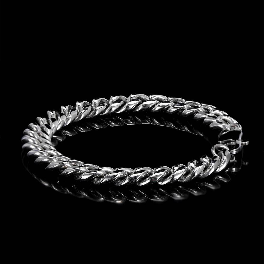Hip-hop Geometric Stainless Steel Plating Men's Bracelets display picture 2
