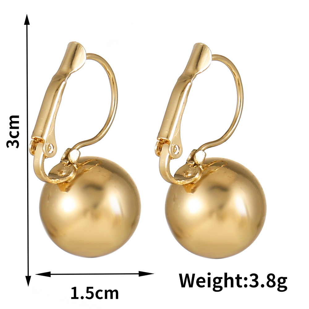 1 Pair Elegant Lady Korean Style Geometric Plating Iron Copper Drop Earrings display picture 8