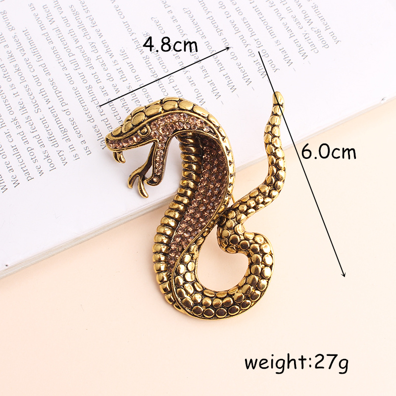 Exaggerated Funny Snake Alloy Unisex Brooches display picture 6